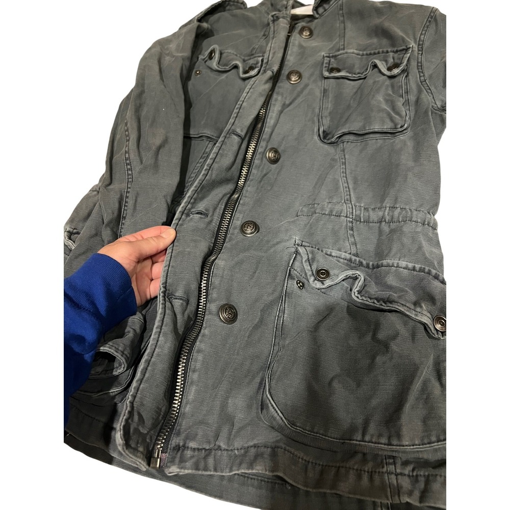 Free People Not Your Brother's Surplus Utility Jacket Charcoal Gray Womens XS - Picture 13 of 15